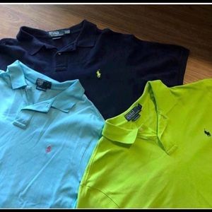 Polo shirts; only green and light blue left!